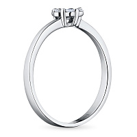 화이트 골드 다이아몬드 반지 - изображение 4