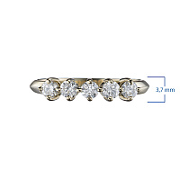 화이트 골드 다이아몬드 반지 - изображение 3