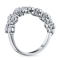 화이트 골드 다이아몬드 반지 - изображение 4