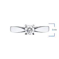 화이트 골드 다이아몬드 반지 - изображение 2