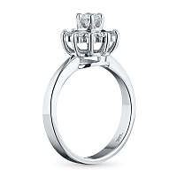 화이트 골드 다이아몬드 반지 - изображение 4