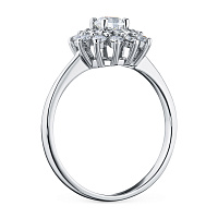 화이트 골드 다이아몬드 반지 - изображение 4