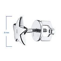 은 스터드 귀걸이 - изображение 2