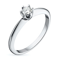 화이트 골드 다이아몬드 반지 - изображение 1