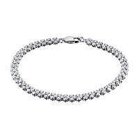 화이트골드 다이아몬드 팔찌 - изображение 1