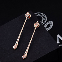 레드 골드 스터드 귀걸이 - изображение 4