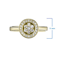 화이트 골드 다이아몬드 반지 - изображение 2