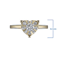 화이트 골드 다이아몬드 반지 - изображение 3