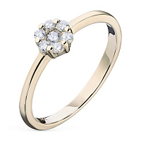 화이트 골드 다이아몬드 반지 - изображение 1