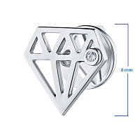 은 스터드 귀걸이 - изображение 2