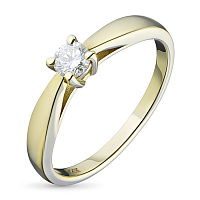 화이트 골드 다이아몬드 반지 - изображение 1