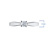 화이트 골드 다이아몬드 반지 - изображение 2