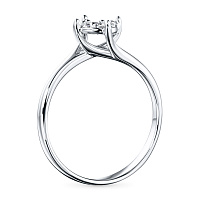 화이트 골드 다이아몬드 반지 - изображение 4