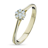 화이트 골드 다이아몬드 반지 - изображение 1