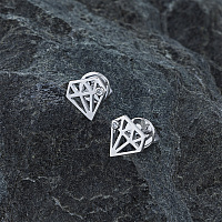 은 스터드 귀걸이 - изображение 4