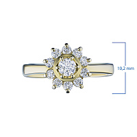 화이트 골드 다이아몬드 반지 - изображение 3