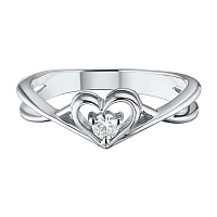 화이트 골드 다이아몬드 반지 - изображение 2