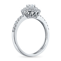 화이트 골드 다이아몬드 반지 - изображение 4