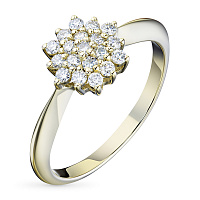 화이트 골드 다이아몬드 반지 - изображение 1