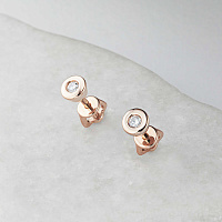 레드 골드 스터드 귀걸이 - изображение 4