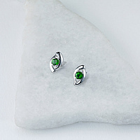 은 스터드 귀걸이 - изображение 4