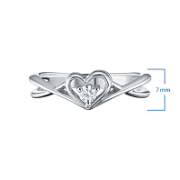 화이트 골드 다이아몬드 반지 - изображение 3