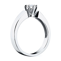 화이트 골드 다이아몬드 반지 - изображение 4