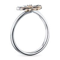 화이트 골드 다이아몬드 반지 - изображение 4