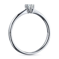 화이트 골드 다이아몬드 반지 - изображение 3