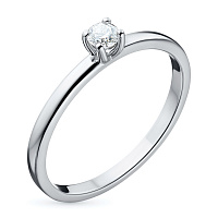 화이트 골드 다이아몬드 반지 - изображение 1