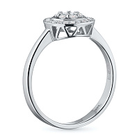 화이트 골드 다이아몬드 반지 - изображение 4