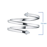 화이트 골드 다이아몬드 반지 - изображение 3