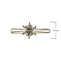 화이트 골드 다이아몬드 반지 - изображение 2