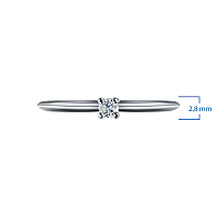 화이트 골드 다이아몬드 반지 - изображение 3