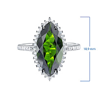 화이트 골드 다이아몬드 반지 - изображение 3