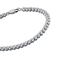 화이트골드 다이아몬드 팔찌 - изображение 2