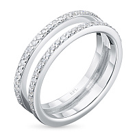 화이트 골드 다이아몬드 반지 - изображение 1