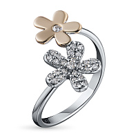 화이트 골드 다이아몬드 반지 - изображение 1