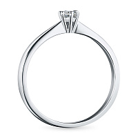 화이트 골드 다이아몬드 반지 - изображение 4