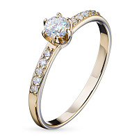 화이트 골드 다이아몬드 반지 - изображение 1