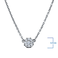 화이트 골드 다이아몬드 반지 - изображение 3