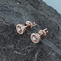 레드 골드 스터드 귀걸이 - изображение 4