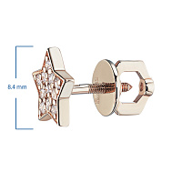 레드 골드 스터드 귀걸이 - изображение 2