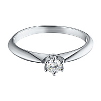 화이트 골드 다이아몬드 반지 - изображение 3