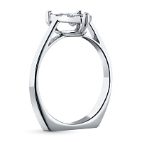 화이트 골드 다이아몬드 반지 - изображение 4