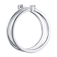 화이트 골드 다이아몬드 반지 - изображение 4