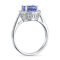 화이트 골드 다이아몬드 반지 - изображение 4