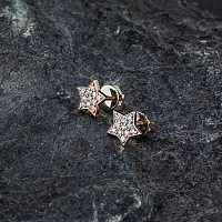 레드 골드 스터드 귀걸이 - изображение 4