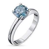 화이트 골드 다이아몬드 반지 - изображение 1