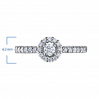 화이트 골드 다이아몬드 반지 - изображение 2